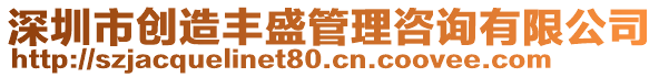 深圳市創造豐盛管理咨詢有限公司