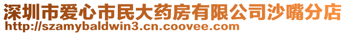 深圳市愛心市民大藥房有限公司沙嘴分店