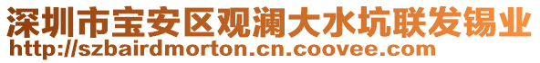 深圳市寶安區(qū)觀瀾大水坑聯(lián)發(fā)錫業(yè)