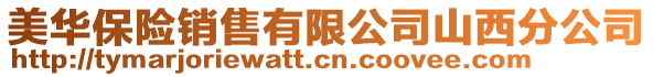 美華保險(xiǎn)銷售有限公司山西分公司