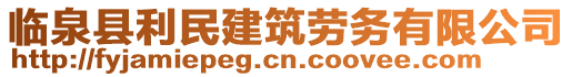 臨泉縣利民建筑勞務(wù)有限公司