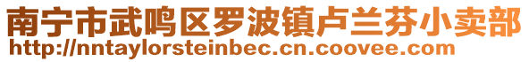 南寧市武鳴區(qū)羅波鎮(zhèn)盧蘭芬小賣部