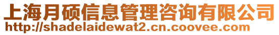 上海月碩信息管理咨詢有限公司