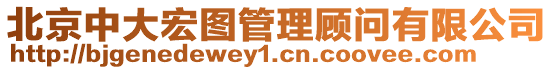 北京中大宏圖管理顧問有限公司