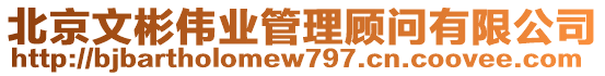 北京文彬偉業(yè)管理顧問有限公司