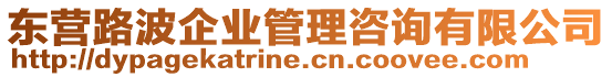 東營路波企業(yè)管理咨詢有限公司