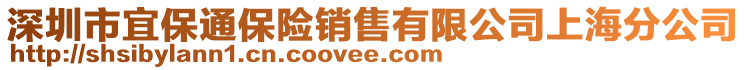 深圳市宜保通保險銷售有限公司上海分公司