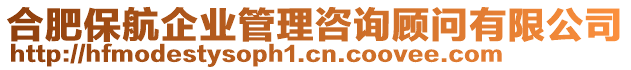 合肥保航企業管理咨詢顧問有限公司