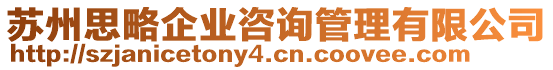 蘇州思略企業(yè)咨詢管理有限公司