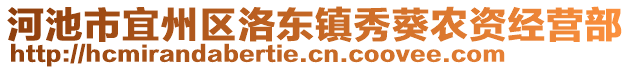 河池市宜州區(qū)洛東鎮(zhèn)秀葵農(nóng)資經(jīng)營部