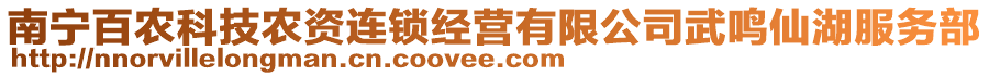 南寧百農科技農資連鎖經營有限公司武鳴仙湖服務部