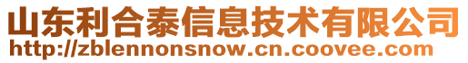 山東利合泰信息技術有限公司