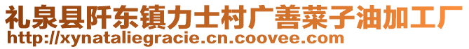 禮泉縣阡東鎮(zhèn)力士村廣善菜子油加工廠