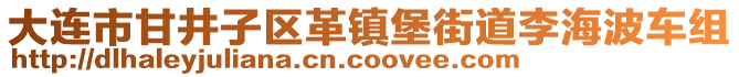 大連市甘井子區(qū)革鎮(zhèn)堡街道李海波車組