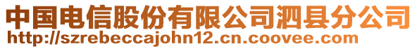 中國電信股份有限公司泗縣分公司