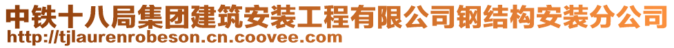 中鐵十八局集團(tuán)建筑安裝工程有限公司鋼結(jié)構(gòu)安裝分公司