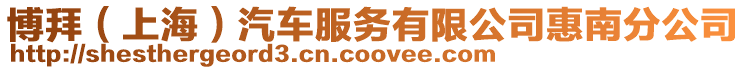 博拜(上海)汽車服務有限公司惠南分公司