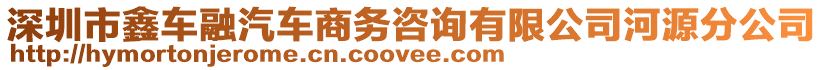 深圳市鑫車融汽車商務(wù)咨詢有限公司河源分公司