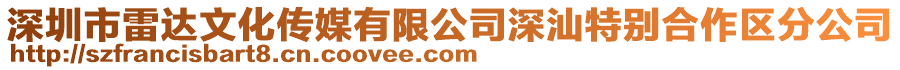 深圳市雷達(dá)文化傳媒有限公司深汕特別合作區(qū)分公司