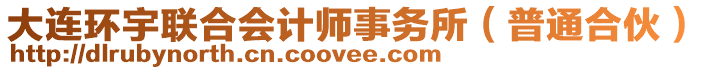 大連環(huán)宇聯(lián)合會(huì)計(jì)師事務(wù)所(普通合伙)