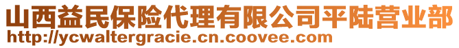 山西益民保險(xiǎn)代理有限公司平陸營業(yè)部