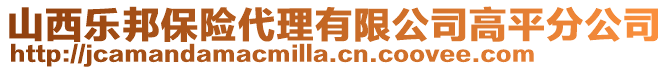 山西樂邦保險代理有限公司高平分公司