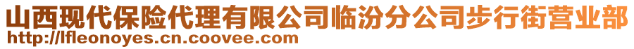 山西現(xiàn)代保險代理有限公司臨汾分公司步行街營業(yè)部