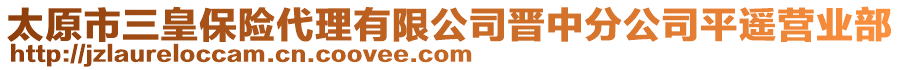 太原市三皇保險(xiǎn)代理有限公司晉中分公司平遙營(yíng)業(yè)部