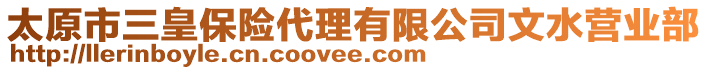 太原市三皇保險代理有限公司文水營業(yè)部