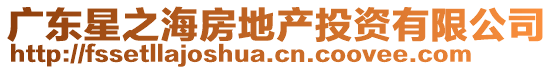 廣東星之海房地產(chǎn)投資有限公司