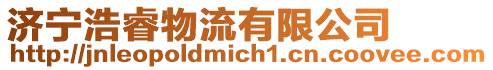 濟寧浩睿物流有限公司