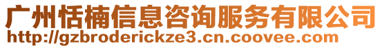 廣州恬楠信息咨詢服務有限公司