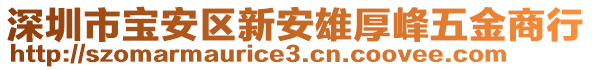 深圳市寶安區新安雄厚峰五金商行