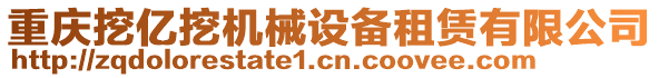 重慶挖億挖機(jī)械設(shè)備租賃有限公司