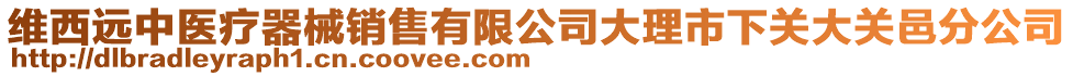 維西遠(yuǎn)中醫(yī)療器械銷售有限公司大理市下關(guān)大關(guān)邑分公司