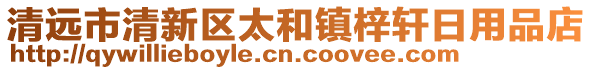 清遠(yuǎn)市清新區(qū)太和鎮(zhèn)梓軒日用品店