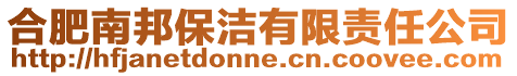 合肥南邦保潔有限責任公司