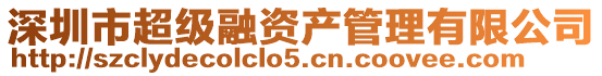 深圳市超級融資產(chǎn)管理有限公司