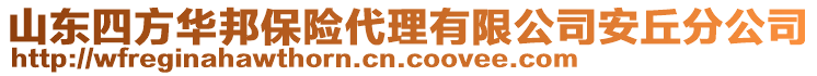 山東四方華邦保險代理有限公司安丘分公司