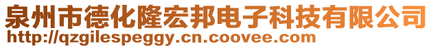 泉州市德化隆宏邦電子科技有限公司