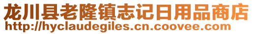 龍川縣老隆鎮志記日用品商店