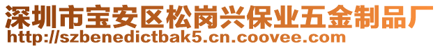 深圳市寶安區松崗興保業五金制品廠