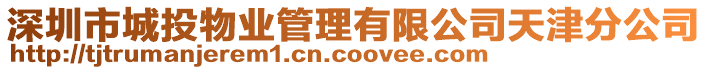 深圳市城投物業管理有限公司天津分公司
