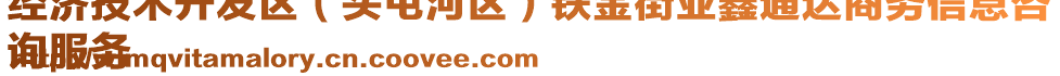 經(jīng)濟(jì)技術(shù)開(kāi)發(fā)區(qū)（頭屯河區(qū)）鐵金街亞鑫通達(dá)商務(wù)信息咨
詢服務(wù)