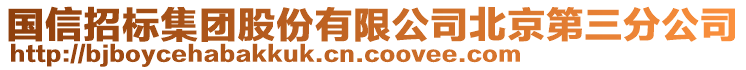 國信招標集團股份有限公司北京第三分公司