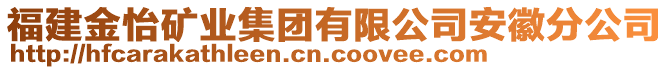 福建金怡礦業(yè)集團有限公司安徽分公司