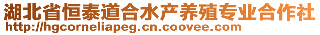 湖北省恒泰道合水產(chǎn)養(yǎng)殖專業(yè)合作社