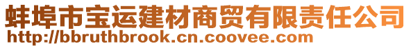 蚌埠市寶運(yùn)建材商貿(mào)有限責(zé)任公司