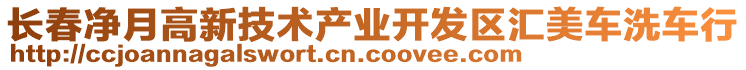 長春凈月高新技術(shù)產(chǎn)業(yè)開發(fā)區(qū)匯美車洗車行