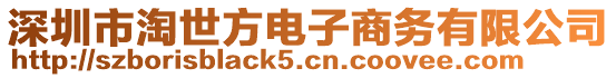 深圳市淘世方電子商務(wù)有限公司